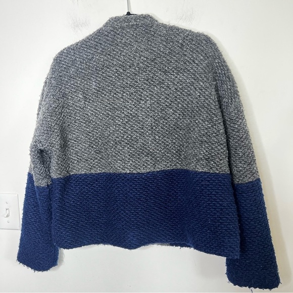 Anthropologie MOTH Colorblock Wool Coat blazer - Picture 5 of 8